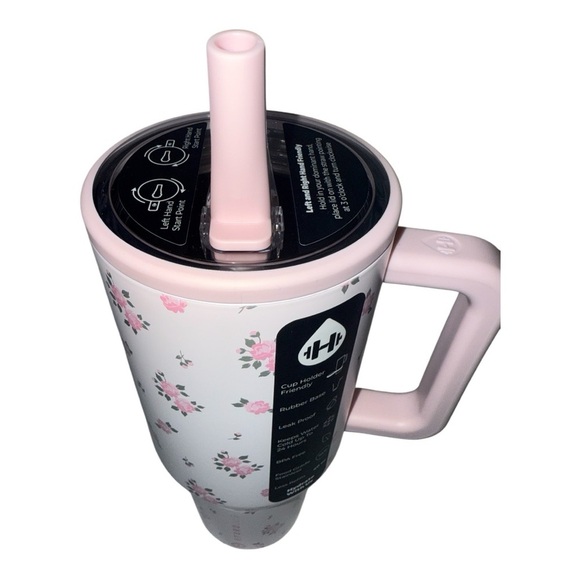 HydroJug 40oz Traveler Tumbler Limited Edition Wild Rose Leakproof Cottagecore - Picture 7 of 11